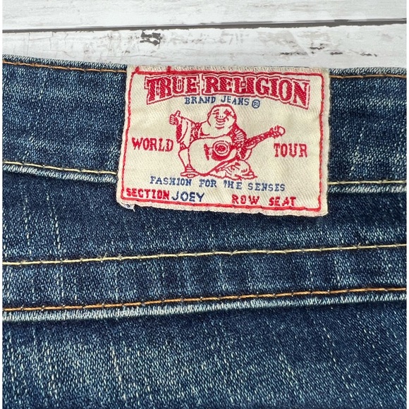 True Religion VTG USA Made Joey Low Rise Flare Jeans Size 28 - Picture 6 of 15